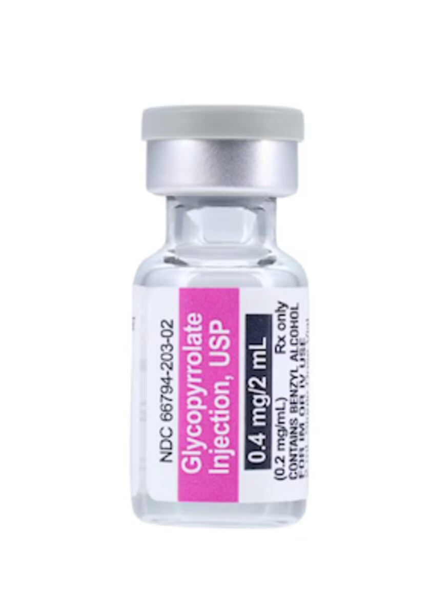 Glycopyrrolate 0.2 mg/mL Injection, 2 mL Vial